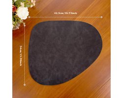 Set van 6 Elegante Dekbedovertrekken - Hittebestendige Placemats voor Tafeldecoratie