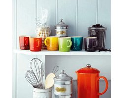 Set van 6 espressokopjes van aardewerk, 100 ml Vertaling: Set van 6 espressokopjes gemaakt van aardewerk, 100 ml.