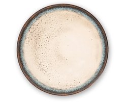 Set van 6 Excelsa Platte Borden Zeus – 27 cm – Beige Keramiek – Vaatwasser- en Magnetronbestendig