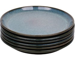 Set van 6 gebaksbordjes - 16 cm - Evora - groen - Portugees stoneware
