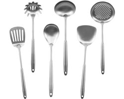 Set van 6 gebruiksvoorwerpen - hoogwaardig roestvrij staal - veelzijdig en praktisch