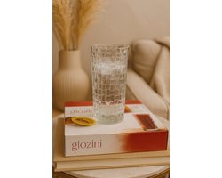 Set van 6 Glazen Drinkglazen – 330 ml – Luxe Waterglazen – Sappenglas – Tumbler – Vaatwasserbestendig – Geloopt Design