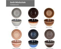 Set van 6 graankommen 14cm Aarde - 24301885