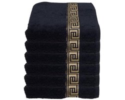 Set van 6 Handdoeken 50 x 100 cm in 23 Kleuren - Zacht en Absorberend 600gsm Oeko Tex