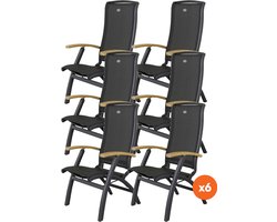 Set van 6 - Hartman Da Vinci verstelbare stoel - Teak