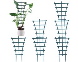 Set van 6 Herbruikbare Ondersteuningen voor Binnenplanten, Klimroosters en Plantengidsen voor Groene Planten