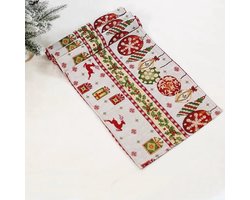 Set van 6 kerst placemats - tafeldecoratie - stof
