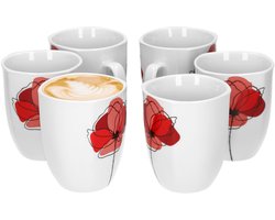 Set van 6 koffiemokken Monika 33cl
