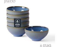 Set van 6 Kommen (Ø 11,7cm / 340ml) Ontbijtkommen, Mueslikom, Soepkom, serviesset 6 persoons, Geschikt voor restaurants, hotels, banketten, familiefeesten, en picknicks, Magnetron-vaatwasserbestendig, Keramiek