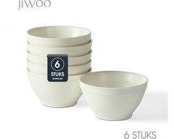 Set van 6 Kommen (Ø 11,8cm / 350ml) Ontbijtkommen, Mueslikom, Soepkom, serviesset 6 persoons, Geschikt voor restaurants, hotels, banketten, familiefeesten, en picknicks, Magnetron-vaatwasserbestendig, Keramiek