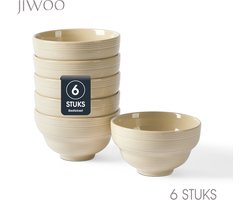 Set van 6 Kommen (Ø11,8cm / 380ml) Ontbijtkommen, Mueslikom, Soepkom, serviesset 6 persoons, Geschikt voor Restaurants, Horeca, Familiefeesten, Feest, Banketten en Picknicks, Magnetron-vaatwasserbestendig, Porselein