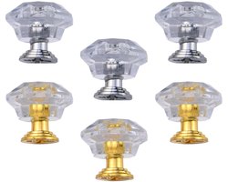 Set van 6 Meubelhendels van Kristal