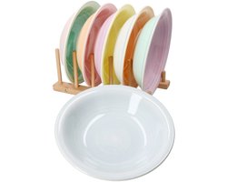 Set van 6 PASTELLO soepborden voor 6 personen gemaakt van steengoed - 24326233