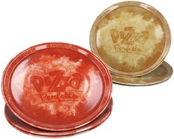 Set van 6 PERFETTO-pizzaborden, gemengd, Ø 31,5 cm, 3x rood & 3x geel - 164192 & 164194