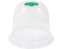 Set van 6 plantenklokken voor de tuin, 26 cm x 20 cm plantenkoepels – Mini-plastic kassen