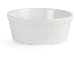 Set van 6 ronde taartvormen van porselein - oven-, magnetron-, vriezer- en vaatwasserbestendig