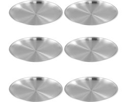 Set van 6 RVS Borden 26 cm - Duurzaam, BPA-vrij en Schokbestendig - Ideaal voor Kamperen, Picknicken en Feesten
