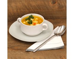 Set van 6 Stiva soepkommen wit 250 ml