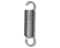 Set van 6 veren voor metalen lattenbodem - Gegalvaniseerd staal - Draagvermogen 63 kg - Diameter 2,5 mm - Lengte 65 mm