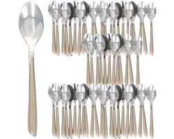 Set van 60 BEAUTY besteklepels taupe - 805543