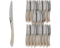 Set van 60 BEAUTY bestekmessen taupe - 805529