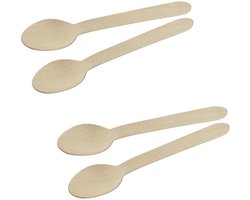 Set van 60 Fackelmann Move houten picknicktheelepels