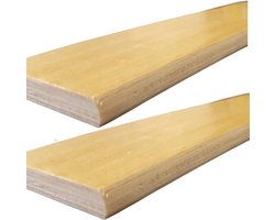Set van 60cm Flexibele Houten Latten voor Lattenbodem | Reserve Latten Beuken