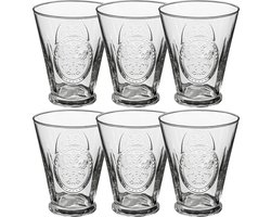 Set van 6x stuks tumbler glazen Carmela 340 ml van glas - Drinkglazen - Waterglazen