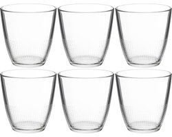 Set van 6x stuks water/sap glazen Claudi 250 ml van glas - Drinkglazen - Waterglazen