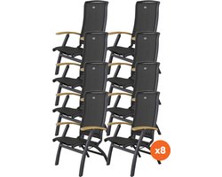 Set van 8 - Hartman Da Vinci verstelbare stoel - Teak