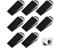 Set van 8 Rubberen Deurwiggen met Roestvrijstalen Handgrepen voor Veiligheid en Bescherming