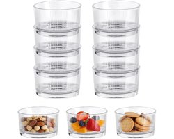Set van 8 Transparante Dessertglazen 200ml, Ideaal voor Tiramisu, Panna Cotta en Laagjes Desserts, Vaatwasserbestendig en Perfect voor Feestjes
