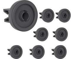 Set van 8 universele vaatwasserwielen voor het bovenste rek