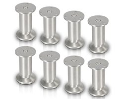 Set van 8 verstelbare meubelpoten 150 mm, belastbaar tot 250 kg, ronde meubelsupports voor banken, tafels en kasten