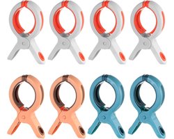 Set van 8 Winddichte Handdoek Klemmen voor Strandstoelen, Antislip Klemmen voor Handdoeken, Perfect voor Zonligbedden en Beddengoed