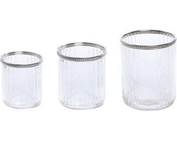 Set van drie windlichten - Home Society