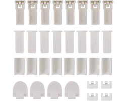sets van 32 stuks accessoires voor jaloezieën- vervangingsonderdelen voor geplooide gordijnen (verlies 2 mm)