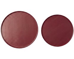 Sevan Dienbladen Set – Rond Metaal Bruin – Warme & Gezellige Sfeer