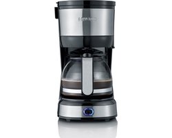 Severin KA 4819 Compact Filterkoffiezetapparaat – 4 Kopjes – Permanent Filter – Glazen Kan – 0,56 Liter – Zwart/RVS