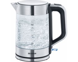 Severin WK 3420 Glazen Waterkoker - 1 liter - XXL-dekselopening - Geïntegreerd kalkfilter
