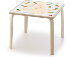 Sevi Kindertafel Konijn 53 X 47 Cm Hout Blank