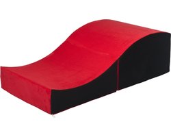 Sex meubel - rond - 120x50 cm - rood,zwart