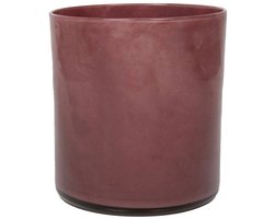 Sfeerlicht Astra Bordeaux Glas Rond 15x15cm (BxH)