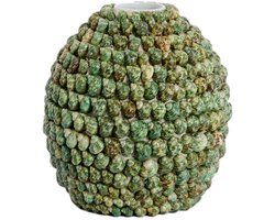 Sfeervolle groene bamboe vaas Light & Living Shell