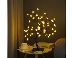 Sfeervolle LED Bloesemboom Verlichting met 24/48 Lichten - Flexibele Takken voor Feest en Decoratie