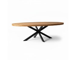 Sfeerwonen Enzo Eettafel ovaal 160x90 cm mangohout NATUREL