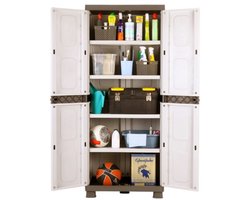 Sfree - Opbergkasten met deuren - 73x44x179 - 4 legplanken, opbergkast , gemaakt in de EU