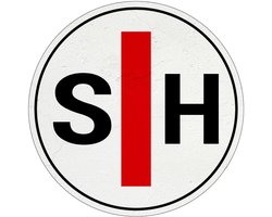 SH slechthorend bord - Sign Again materiaal - 10 cm