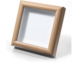 Shadow Box - Shadow Box-fotolijst - Fotolijst - Diepe Fotolijst - 4x4 in - 1.3 cm holle binnenruimte - 3D Fotolijst voor Objecten - Box Frame - voor het tentoonstellen van herinneringen- sportmemorabilia- medailles- trouwitems- speldjes