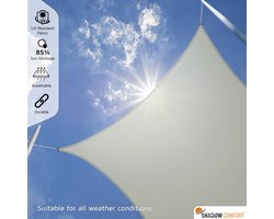 Shadow Comfort - Mystic - schaduwdoek rechthoekig - afmeting 3x5 meter - kleur Wit